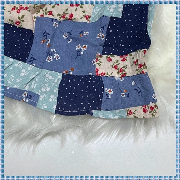 🛍 Umgee Mini Dress W/Square Neckline Ruffled Hem - Picture 10 of 12